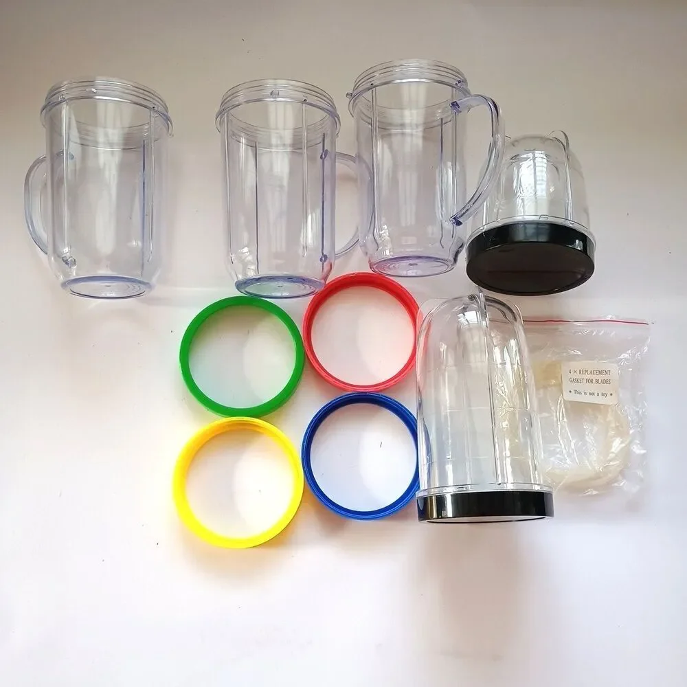 Magic Bullet Blend MB1001C Replacement Cups Mugs Gaskets